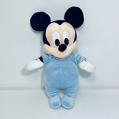 Disney Parks Babies 12  Baby Mickey Mouse Blue Stuffed Plush • $12.95