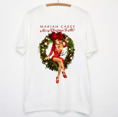 $23.99 • Buy Mariah Carey Christmas Signed White T- Shirt Gift