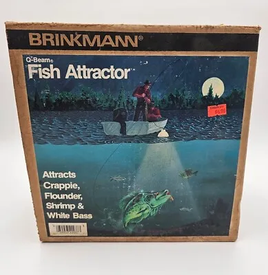 Vintage Brinkmann Q-Beam Fish Attractor Floating 12 Volt Fishing Light (Tested) • $20.49