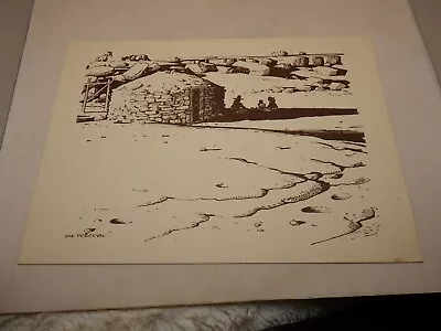 Don Perceval Artwork Santa Fe Railway Special Train Luncheon Food Menu 1980 • $14.99