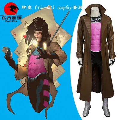 $138 • Buy DFYM X-Men Cosplay Costume Gambit Remy LeBeau Costumed Clothing Men Halloween/