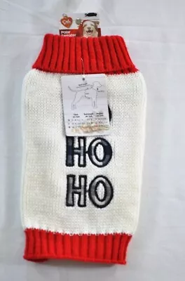 Red Dog's Christmas Sweater Size X HO Ho HO Red Turtleneck Size Chart • $7.48