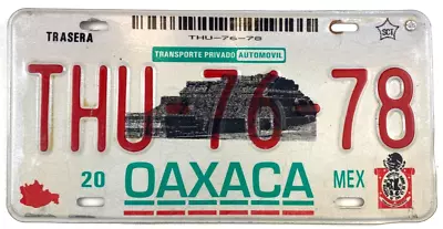 Vintage 2002 Oaxaca Mexico Car License Plate Garage Pub Wall Decor Collector • $39.95