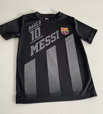 Boys Small Ronaldo Messi Barcelona Soccer Dri-fit Shirt • $15