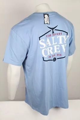 Salty Crew Men's T Shirt Skipjack Premium Short Sleeve Tee Marine Blue 20035399 • $23.39