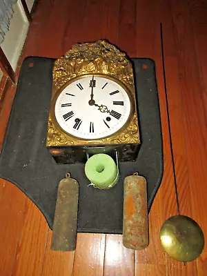 $299.99 • Buy Antique French Morbier / Comtoise Grandfather Clock