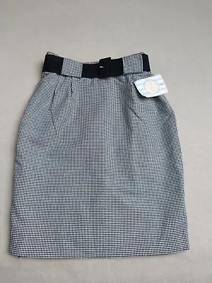£19.99 • Buy Vintage 80s River Island Charlotte Halton Checked Black White Skirt UK 12 