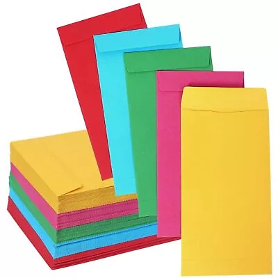 100 Pack Colorful Money Envelopes For Cash Payroll Money Saving Coins Cur... • $22.10