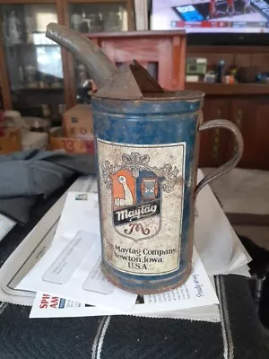 Vintage Maytag Company Oil Can Newton Iowa Motor Oil Fuel Mixing Can • $37