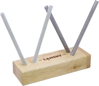 LANSKY 4 Rod Ceramic Turn Box Knife Sharpener • £39.99