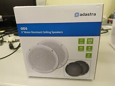 £23.99 • Buy Adastra OD5-W8 OD 80W 5  Water Resistant Ceiling Speakers (Pair) BRAND NEW 