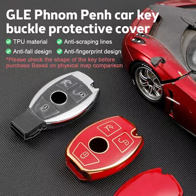 TPU Car Remote Key Case Cover Fob For Mercedes Benz CLA GLC GLA GLK W203 W210 • $7.29