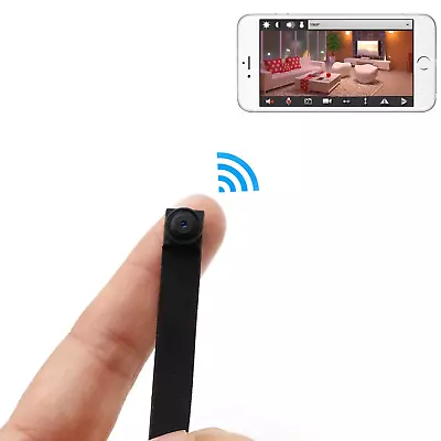 DIY Wifi Micro Hidden Camera HD 1080P Portable Hidden Cam Wearable Nanny Camera • $132.05