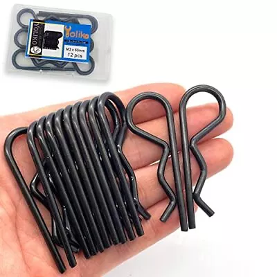 12 Pcs Heavy Duty Hitch Pins Clip R Clips Spring Retaining Wire Hair Pins Cotter • $10.76