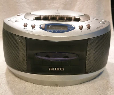 £14.99 • Buy Aiwa Csd-TD51K Vintage Boombox CD Cassette Radio Player