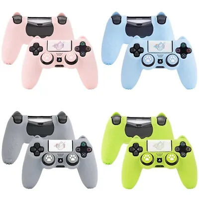 $18.69 • Buy GeekShare PS4 Cat Paw Anti-Slip Silicone Protective Cover Kit For PS4 Controller