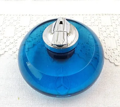 Mercedes Benz Vintage MCM Clear Blue Lucite Advertising Table Top Lighter • $57