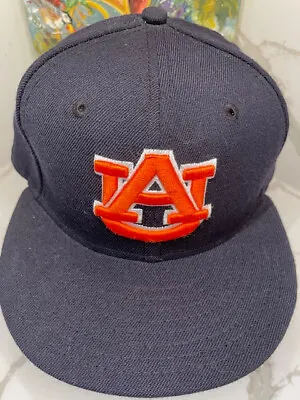 New Era 59fifty Auburn Tigers University Baseball Cap Hat 7 1/4 Fitted 100% Wool • $17.49
