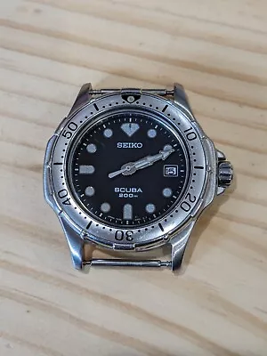 1992 Seiko Scuba Vintage Quartz Dive Watch (7N35-6000) • $12.50