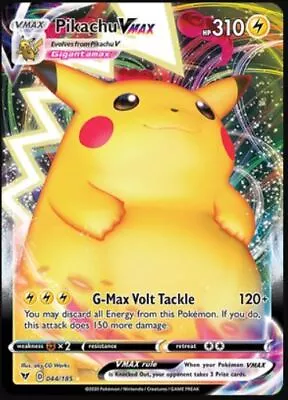 $4.98 • Buy Pokemon Pikachu VMAX - 044/185 - Ultra Rare NM-Mint Vivid Voltage