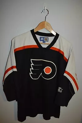 Vintage Starter 90s Philadelphia Flyers Hockey Jersey BOYS L/XL Sewn Pullover • $10