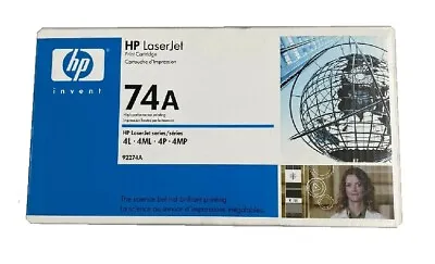 £126.04 • Buy Original Toner HP 92274A 74A Laserjet 4L 4P 4ML 4MP - Boxed Cartridge