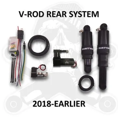 Dirty Air V-Rod Night Rod Rear Air Suspension System 01-18 Harley V-Rod • $809.99
