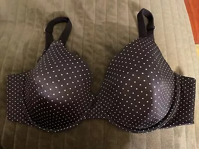 Maidenform Pure Genius Extra Coverage T-Shirt Bra Underwire 07539 34DD Polka Dot • $13.99