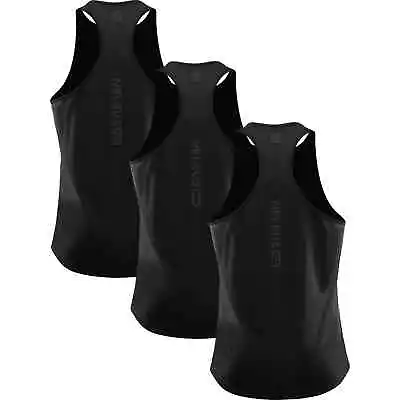 NELEUS Mens Running Tank Top Dry Fit Y-Back Athletic Workout Tank Tops 3 Pack • $64.99