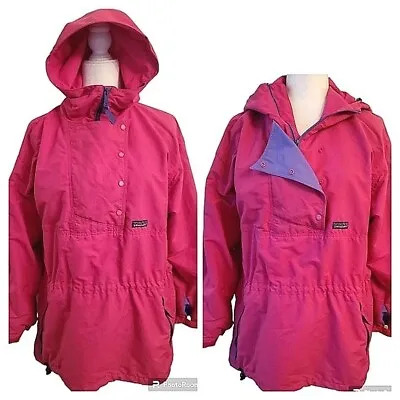Vintage Patagonia 80's 90's Hooded Parka Fuschia Size 10 Women's • $100