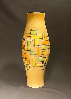 Vintage Mid Century Modern Ceramic Vase Italy 14  • $79