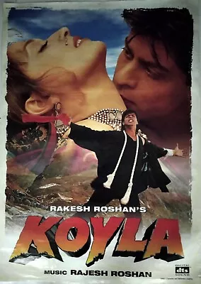 Koyla Bollywood Movie Poster Shah Rukh Khan SRK  Madhuri Dixit 28X40 Inch Approx • $25.99