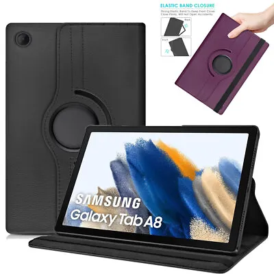 $15.99 • Buy For Samsung Galaxy Tab A8 10.5  Tablet Case Smart Leather 360 Rotate Stand Cover