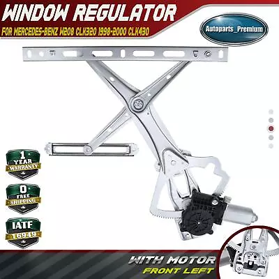 Power Window Regulator W/ Motor For Mercedes-Benz CLK320 CLK430 98-20 Front Left • $47.99