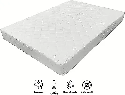 Cot Bed Mattress - Hypoallergenic Cotton Comfort Baby Toddler Mattress ALL SIZES • £44.99