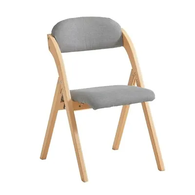 SoBuy Folding Chair Wooden Padded Folding Kitchen Dining ChairFST92-NUK • £69.95