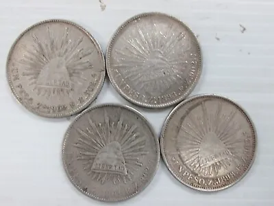 4 Coin Lot Mexico Silver Peso Cap And Ray 1898-1904 Q4BL • $275