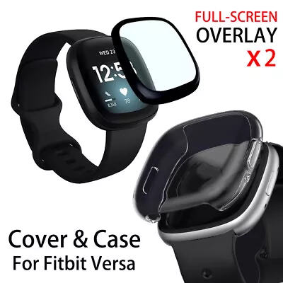 For Fitbit Versa 4 3 2 Sense 2 1 Case Screen Protector TPU Soft Shockproof Cover • $7.99