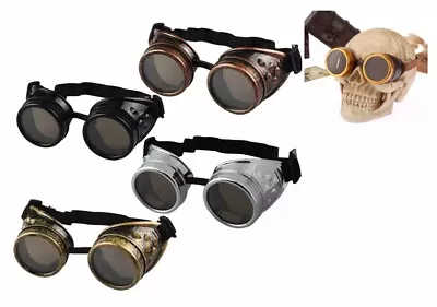 Aviation Biker Motorcycle Riding Classes Windproof Steampunk SunGlasses Goggles • $8.99