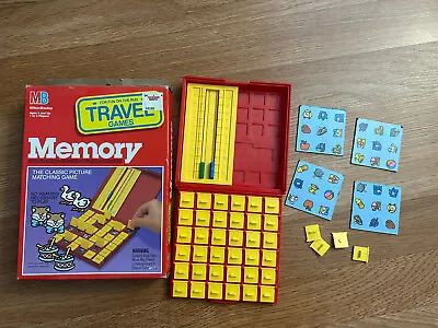 Vintage 1989 Memory Travel Game ~ Milton Bradley Complete • $10