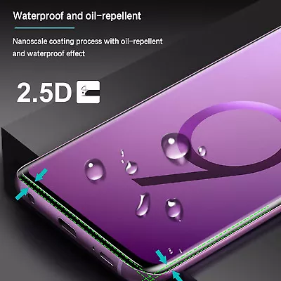 For Samsung Galaxy Note 9 Flexible Bumper+PC Crystal Clear Hard Back Case Glass • $16.14