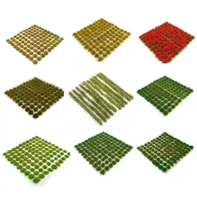 £6.99 • Buy Static Grass Tufts Sheet - Model Railway Scenery Wargames Self Adhesive