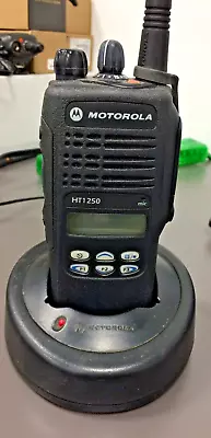 Motorola HT1250 AAH25KDF9AA5AN VHF Charger USED Battery Antenna Programmed • $285