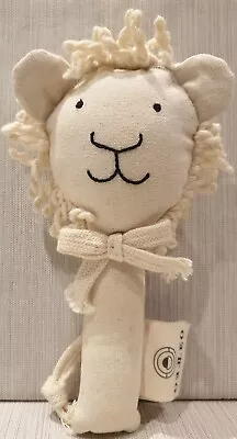 Leo Leo Organic Cotton Hand Rattle Lion Face   Anthropologie  • £8