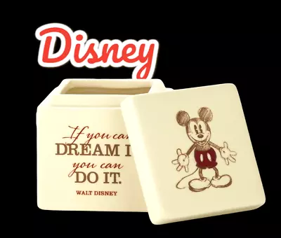 Disney Mickey Mouse Ceramic Lidded Trinket Box    If You Can Dream It   • $9.95