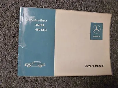 1974-1975 Mercedes Benz 450SL & 450SLC 107 Owner Owner's Manual User Guide Book • $209.90