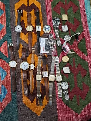 Vintage Seiko/Alba/Pulsar Quartz Watch Lot - 21 Pieces - FOR PARTS/REPAIR • $31.02