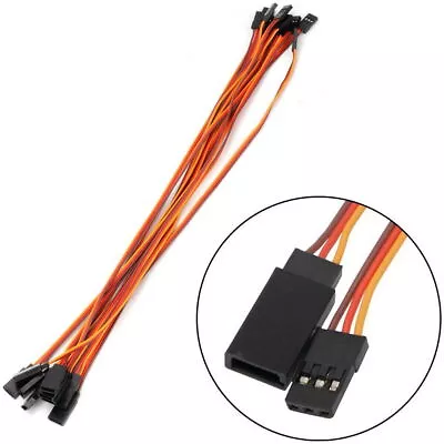 10 Male To Female JR Connector Servo Extension Cable 30cm Lead 3 Pin Wire Cord • $7.49