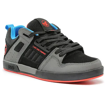 DVS Men's Comanche 2.0+ Charcoal Fiery Red Blue Low Top Sneaker Shoes Clothin • $150.22