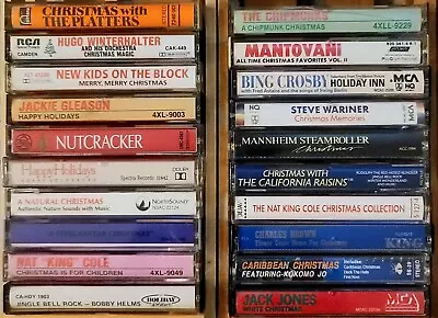 Vintage Christmas Cassette Tapes Disney Bing Crosby Nat King Cole And More! • $3